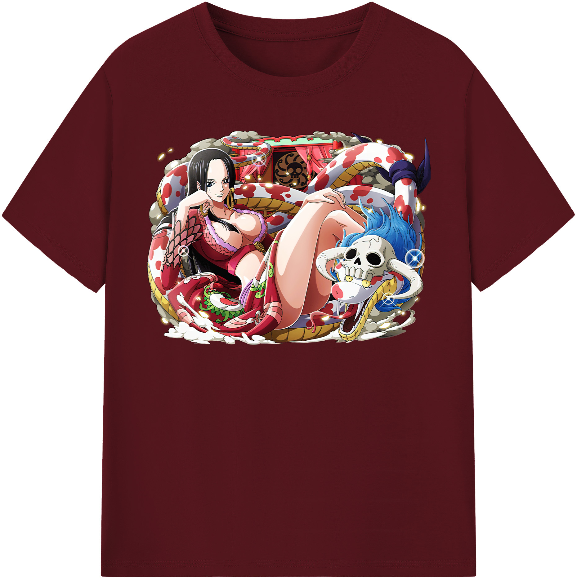 ワンピース ボア・ハンコック ONE PIECE Boa·Hancock 綿100％半袖Tシャツ（フロントプリント）